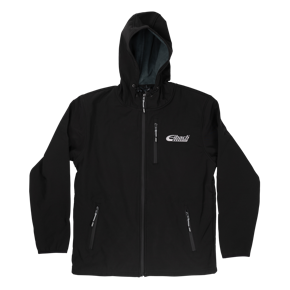 Eibach Black Softshell Jacket - White Chest Logo